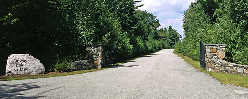 Entrance to Onway Lake Family Resort
